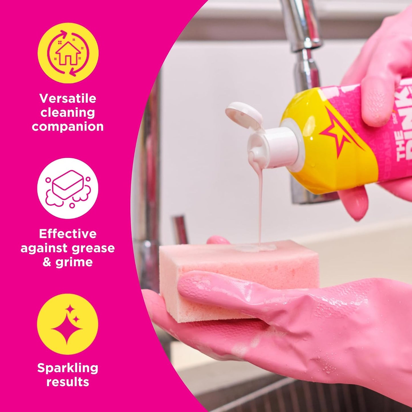 Stardrops The Pink Stuff Miracle Cleaning Bundle – Four-in-One Minimalist Cleaning Set for Clutter-Free Homes