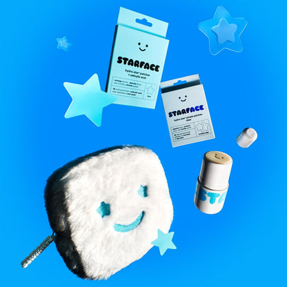 Starface Big Lil White Gift Set - Tween Friendly Spot Care for Bedroom and Bathroom, Star Patches