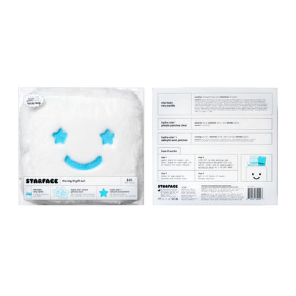 Starface Big Lil White Gift Set - Tween Friendly Spot Care for Bedroom and Bathroom, Star Patches