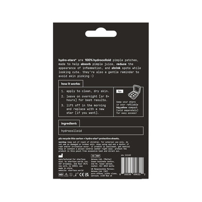 Starface Hydro-Star Black Pimple Patches – Refillable Compact Solution for a Clutter Free Vanity Counter