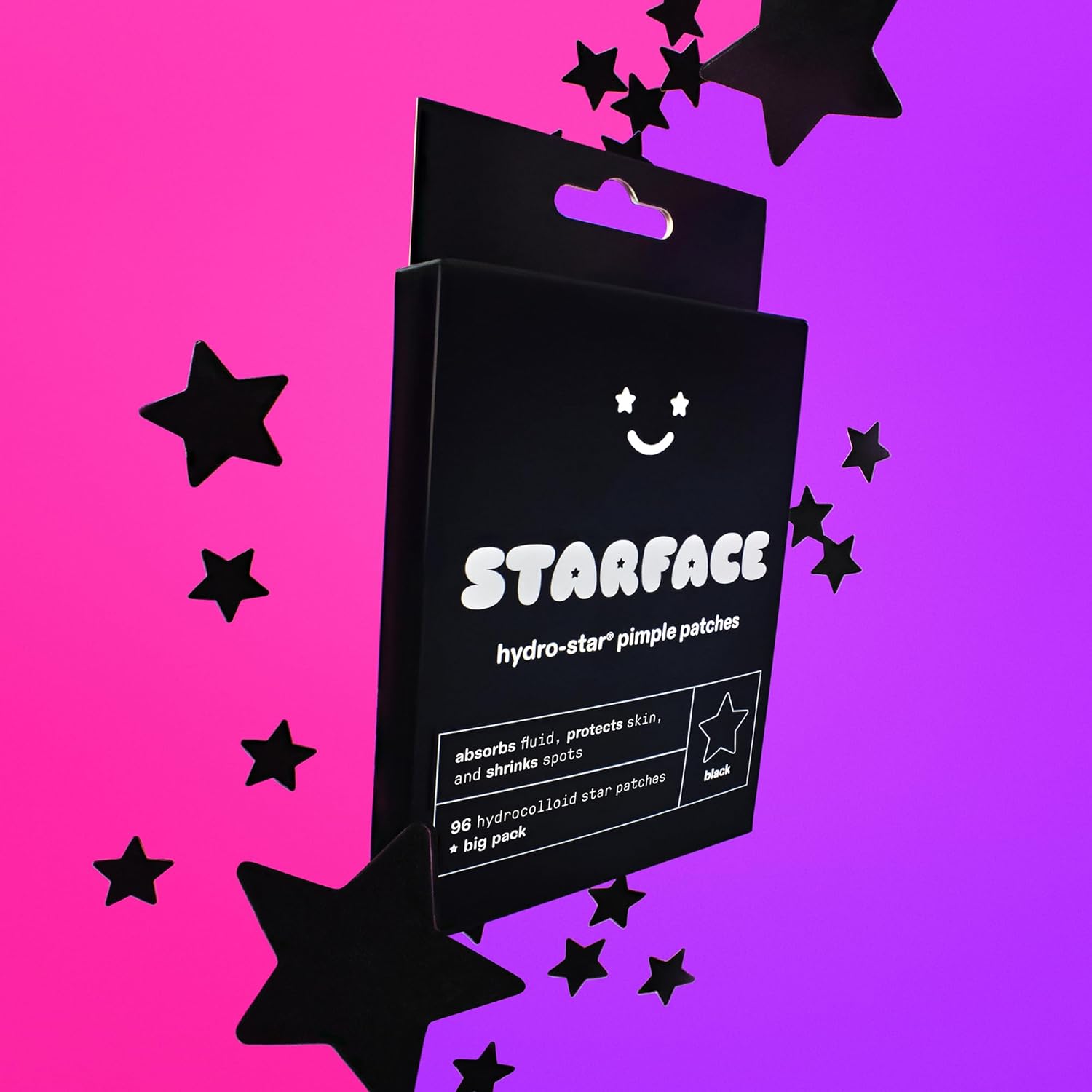 Starface Hydro-Star Black Pimple Patches – Refillable Compact Solution for a Clutter Free Vanity Counter