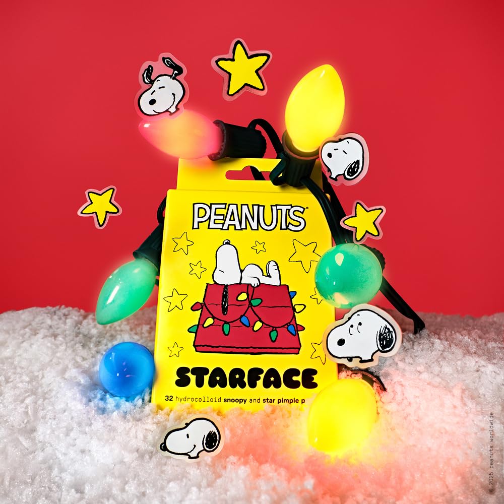 Starface Hydro-Star Sleepy Snoopy Pimple Patches – Overnight Spot Care for Stress Breakouts, Calming Nightly Skincare Ritual