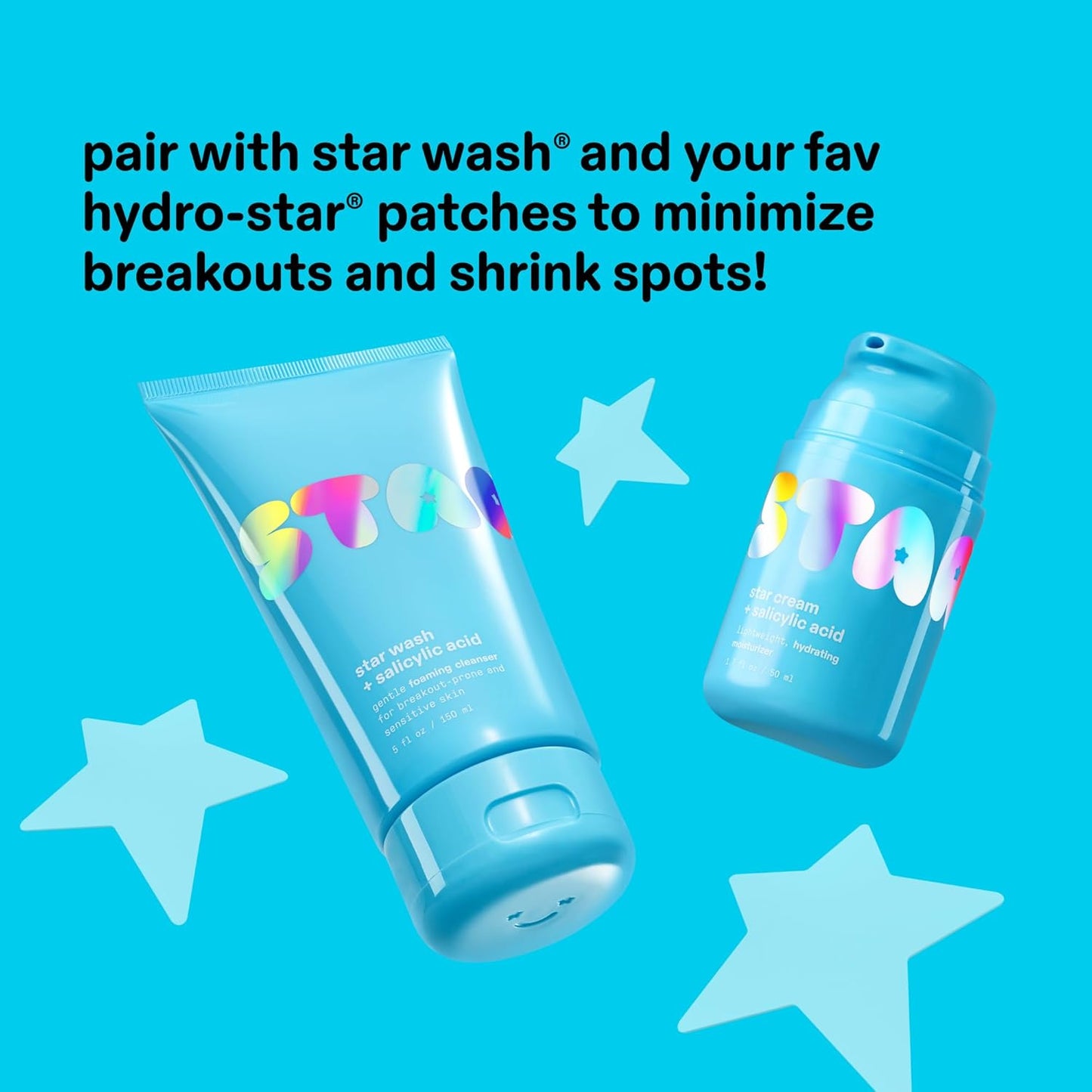 Starface Star Cream + Salicylic Acid – Streamlined Daily Moisturizer for Clean, Uncluttered Vanity Counters