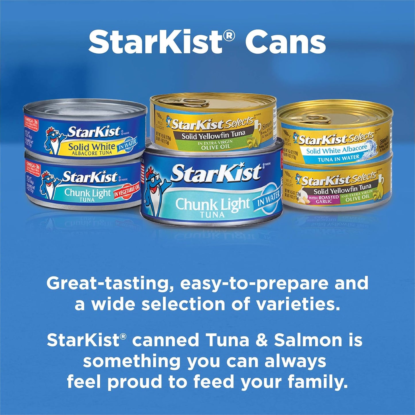 StarKist Selects No Salt Added Chunk White Albacore Tuna in Water - 4.5 oz Can for Camping and Backpacking