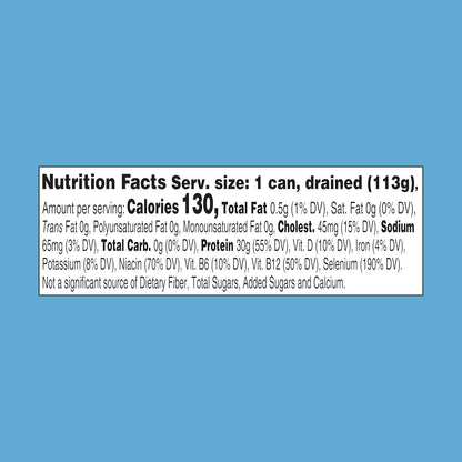 StarKist Selects No Salt Added Chunk White Albacore Tuna in Water - 4.5 oz Can for Camping and Backpacking