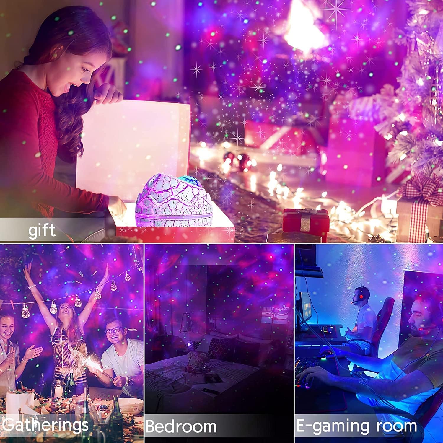 Starlux Nebula Star Projector with White Noise – Thoughtful Housewarming Gift for Women, Kids and Adults