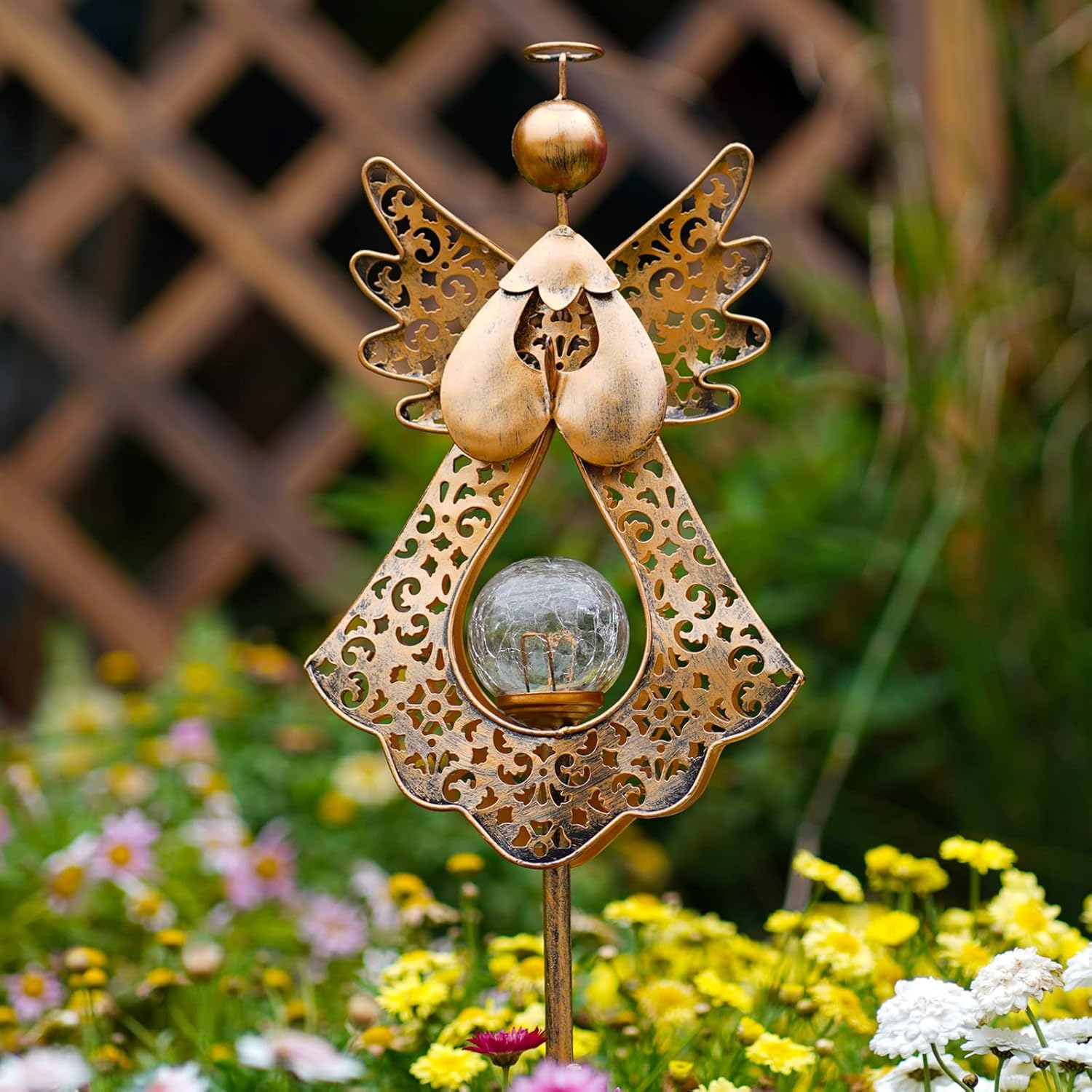 Starryfill Angel Solar Light – Calming Garden Glow for Evening Mindfulness and Reflection Rituals