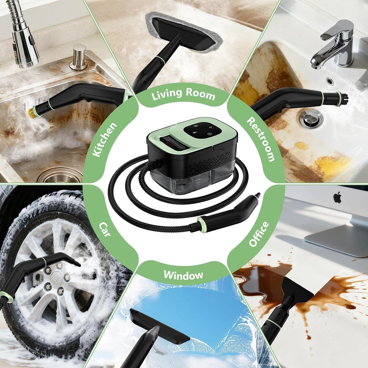 Steamer Pro – Thoughtful Housewarming Gift for New Homeowners, Chemical-Free Deep Cleaning for Kitchen and Bath