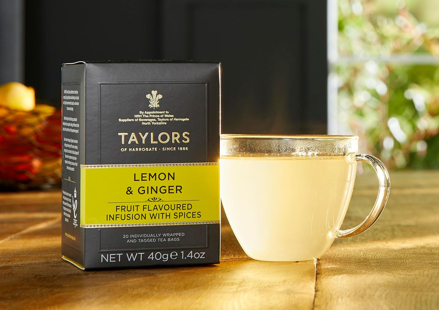steeping guidance: one bag per cup, freshly boiled water, 4-5 minute infusion