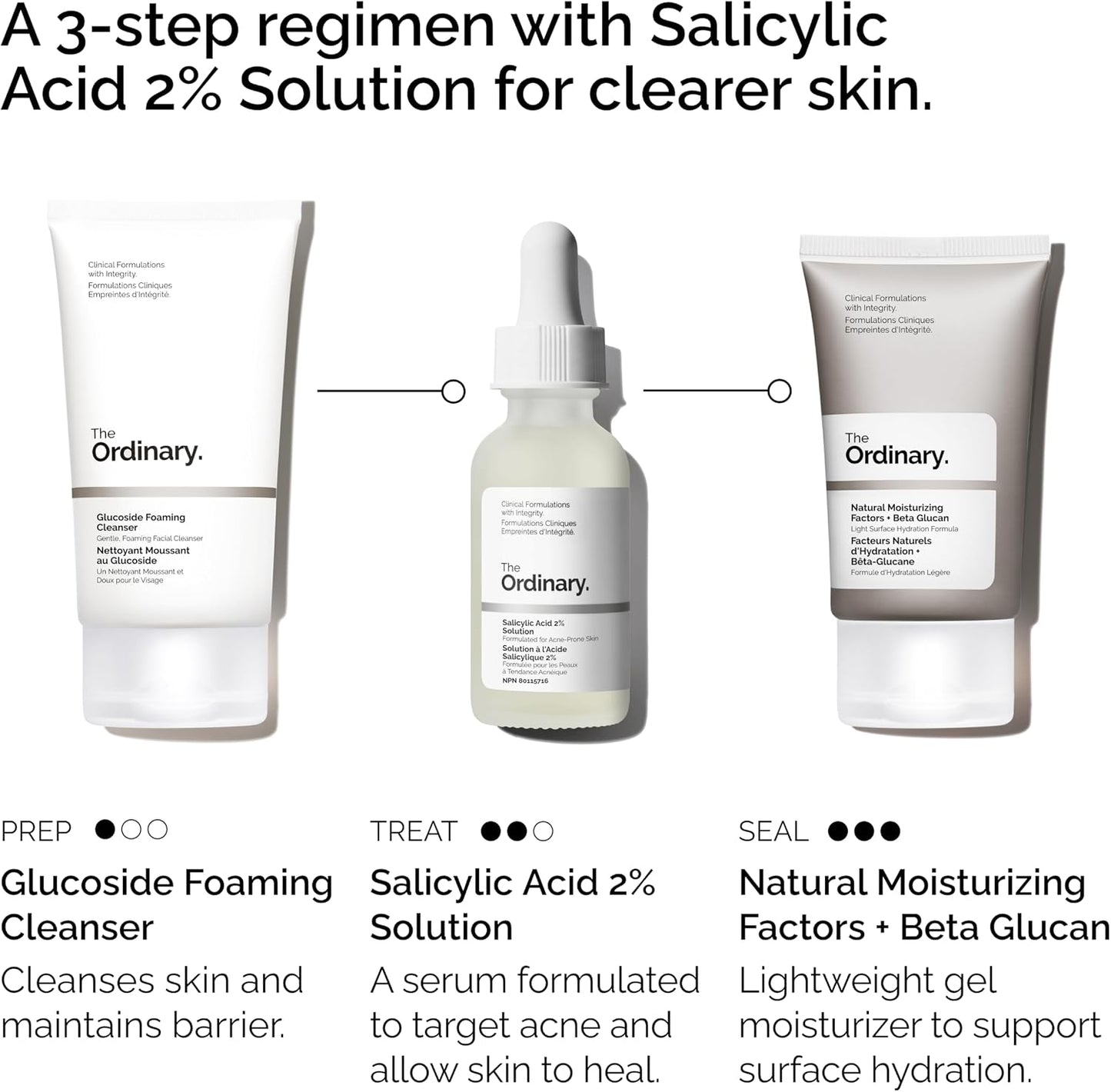 step 2: salicylic acid 2% solution (bha exfoliant)