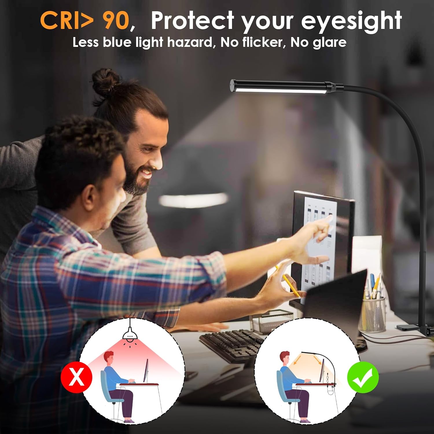stepless dimming with 9 brightness levels via button control