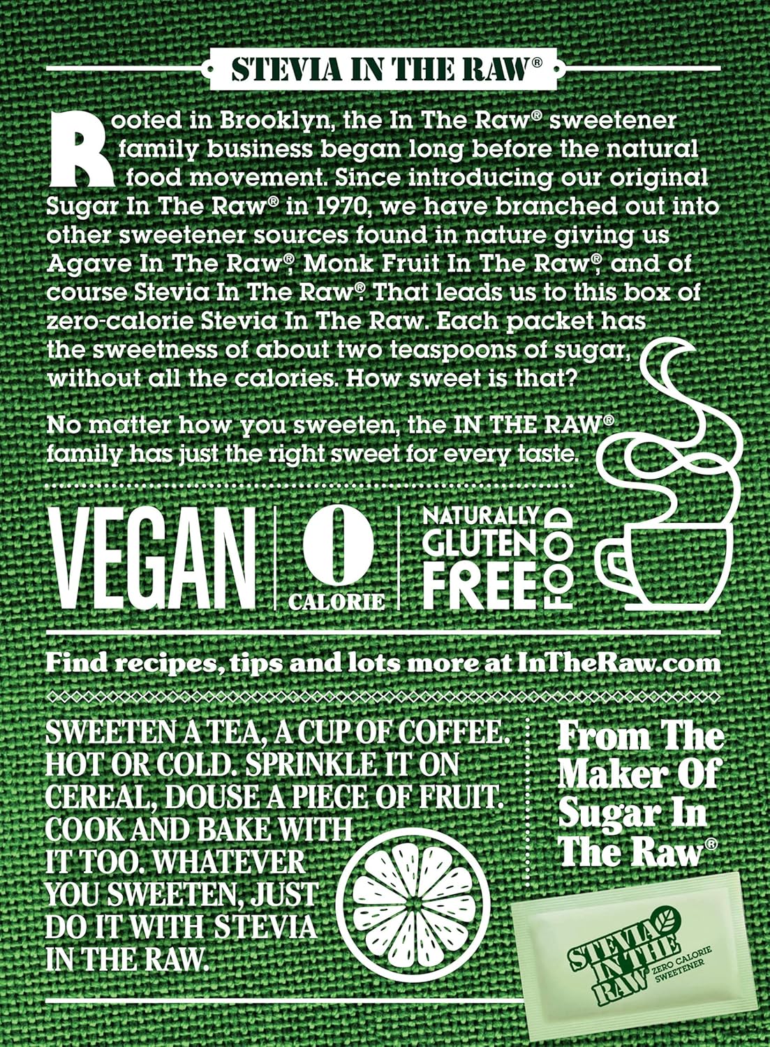 Stevia In The Raw Zero Calorie Packets – Clean Label Sweetener for Uncluttered Kitchens and Intentional Pantries