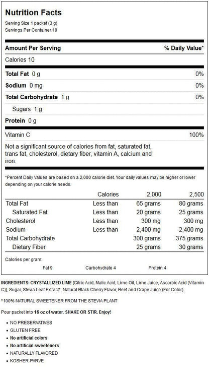 stevia leaf extract as the primary sweetener with 1g added sugar for flavor balance