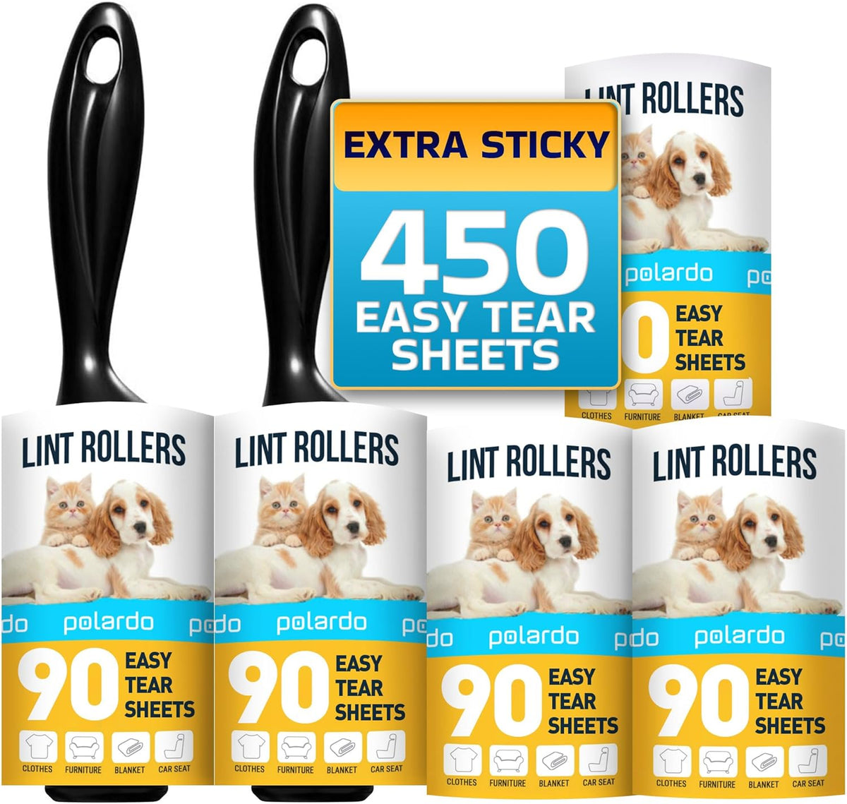 sticky spiraled sheets with easy-peel tear-off design (90 sheets per refill)