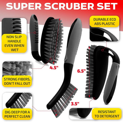 stiff durable bristles resistant to splaying