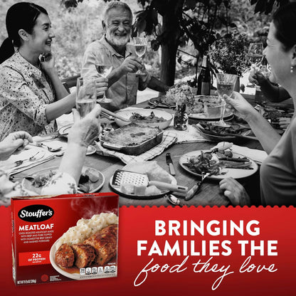 Stouffer's Classic Meatloaf Single Serve – Homestyle Meatloaf and Potatoes for Mindful Wind Down Meals