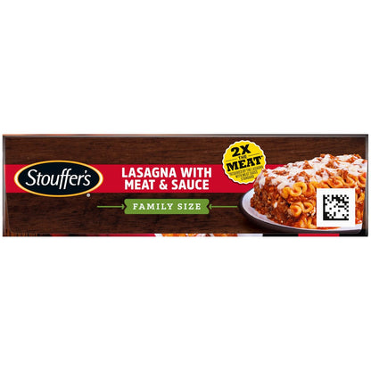 Stouffer's Lasagna Meat and Sauce – Oven-Ready Frozen Entrée for Small Household Dinners and Quick Reheat