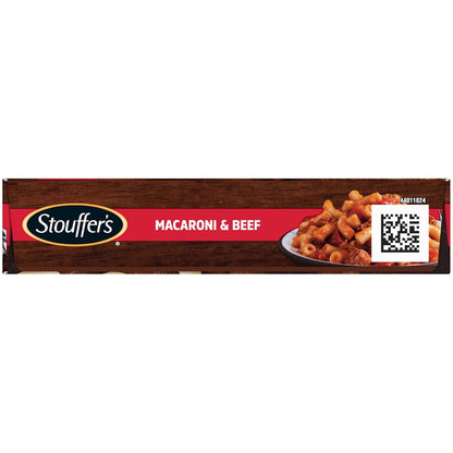 Stouffer's Macaroni and Beef Single Serve Frozen Meal Family Pantry Staple for Busy Weeknight Suppers