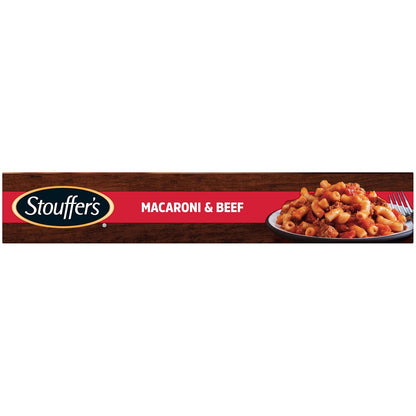Stouffer's Macaroni and Beef Single Serve Frozen Meal Family Pantry Staple for Busy Weeknight Suppers