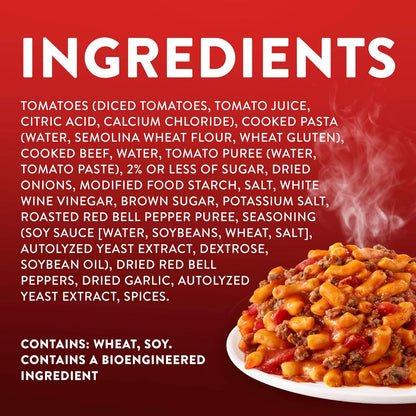 Stouffer's Macaroni and Beef Single Serve Frozen Meal Family Pantry Staple for Busy Weeknight Suppers
