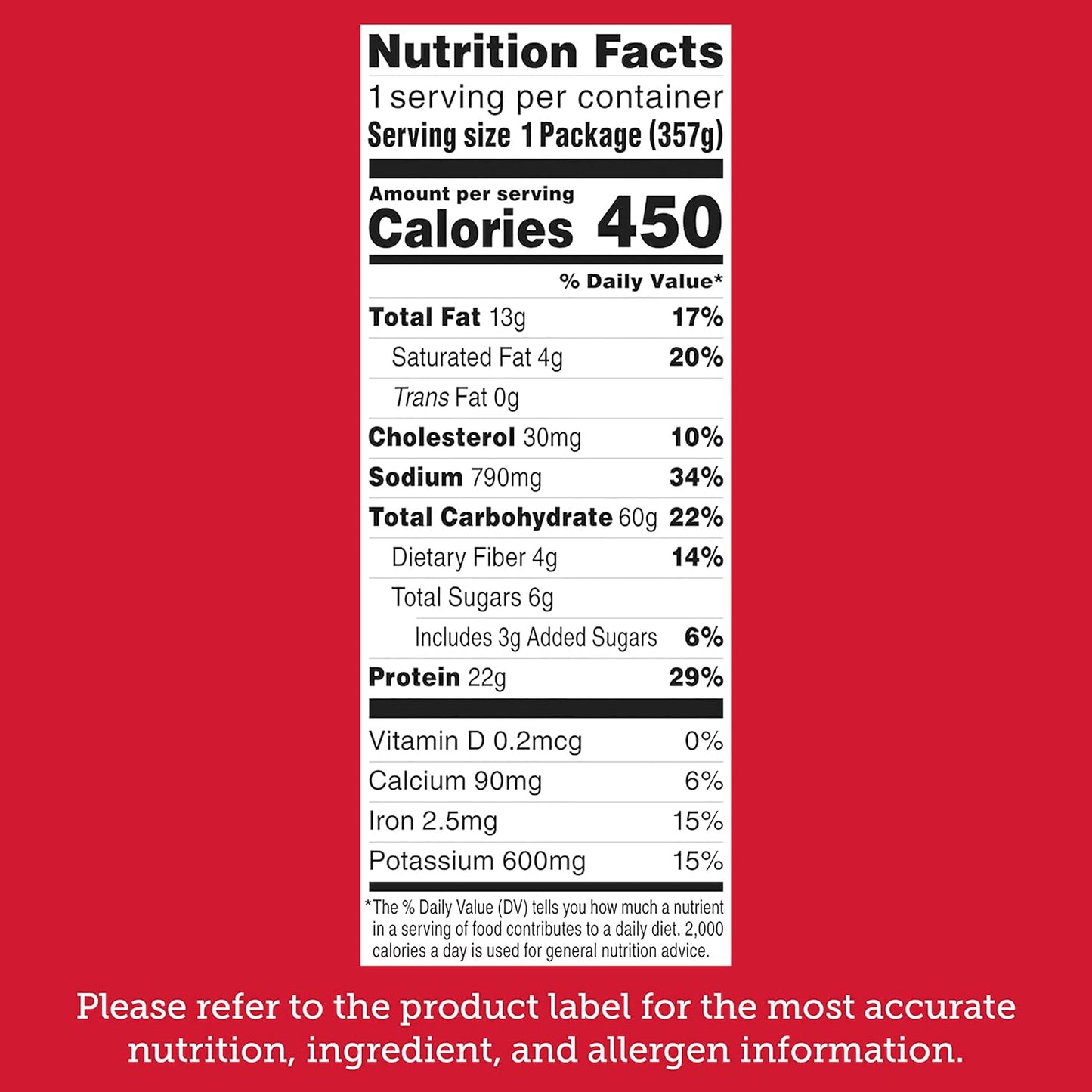 stouffer's (nestlé) trusted brand packaging