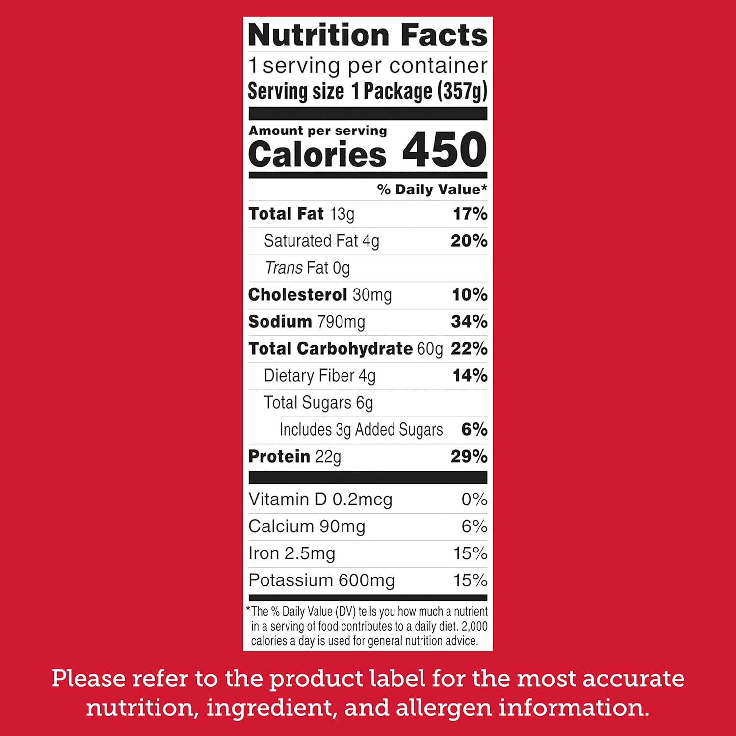 stouffer's (nestlé) trusted brand packaging