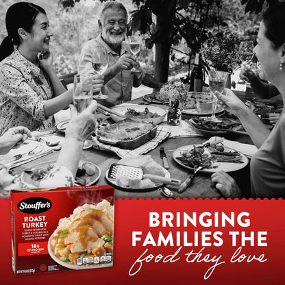 Stouffer's Roast Turkey Entrée – Simple Microwave Lunch with Stuffing and Mashed Potatoes, 9.59 oz