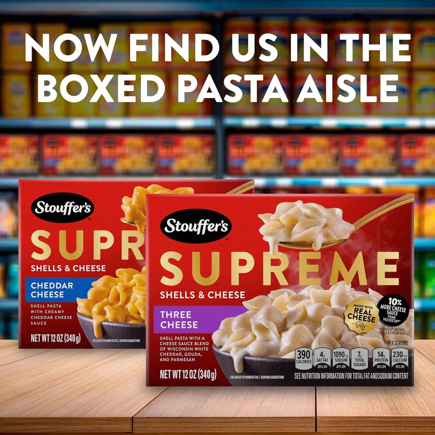 Stouffer's Supreme Shells Three Cheese Stovetop Mac – 10-Minute Quick Lunch for College Students and Dorms