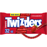 TWIZZLERS Strawberry Licorice Twists – Birthday Party Candy Dish Filler and Gift Bag Treat, 16 oz