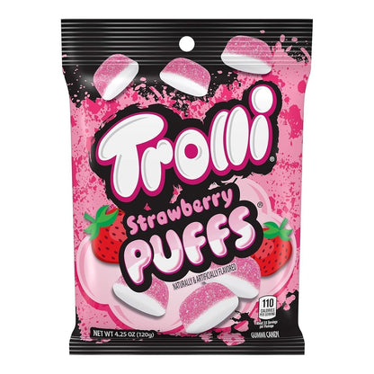 strawberry-flavored gummy puffs