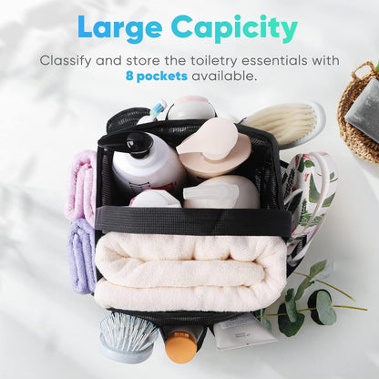 strengthened carry handle compatible with hanging hooks or showerheads