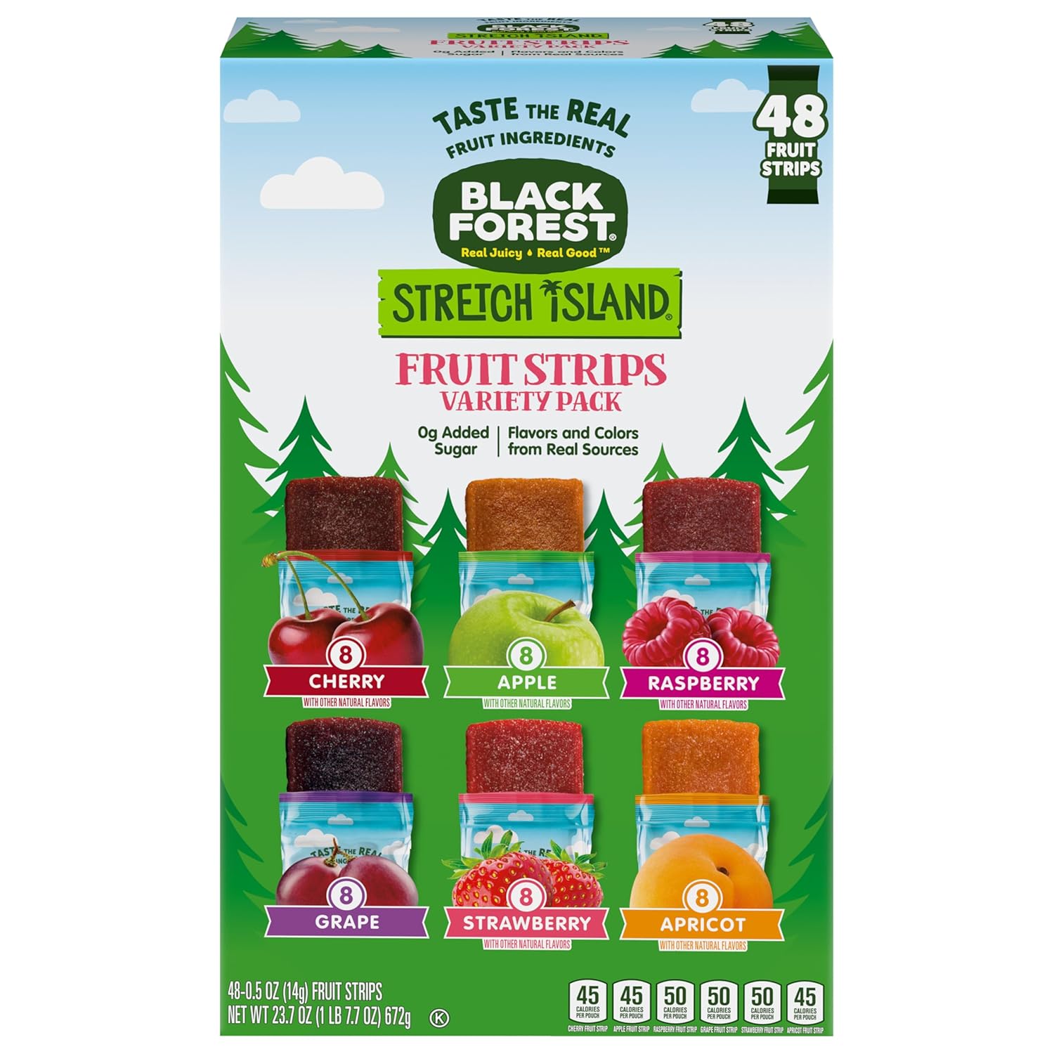 Stretch Island Fruit Strips – After-School Snack for Picky Eaters, Individually Wrapped 0.5 oz 48 Pack