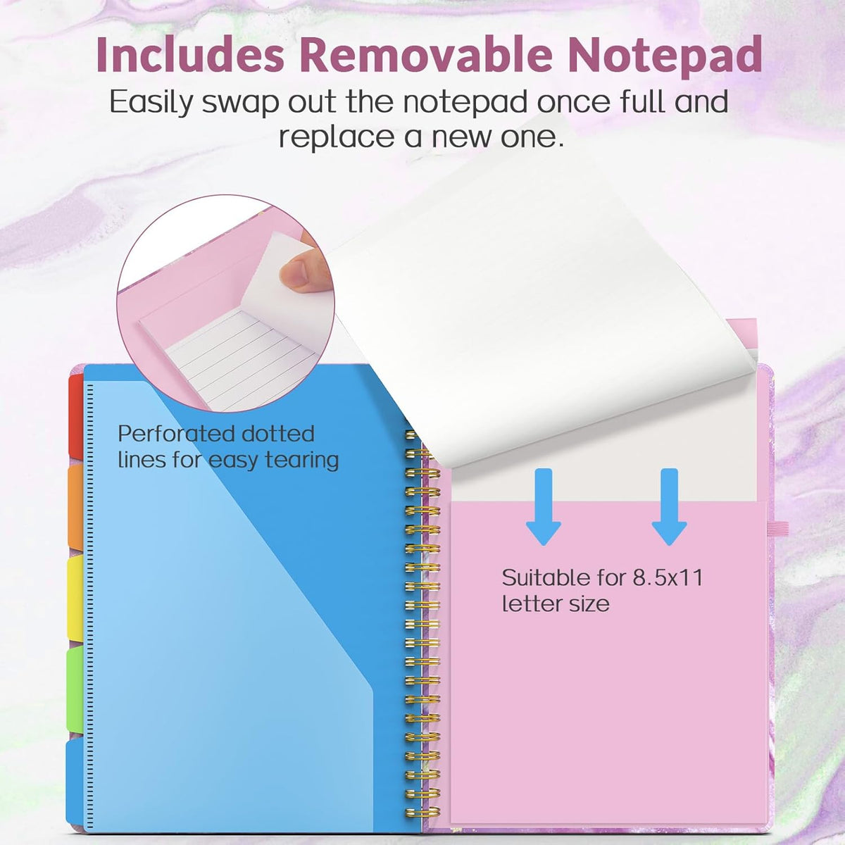 stretchy elastic closure band plus interior pen loop for secure transport