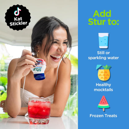 Stur Hydration Drops – On-the-Go Electrolyte Mix for Backpacking, Yoga in the Park, and Beach Days