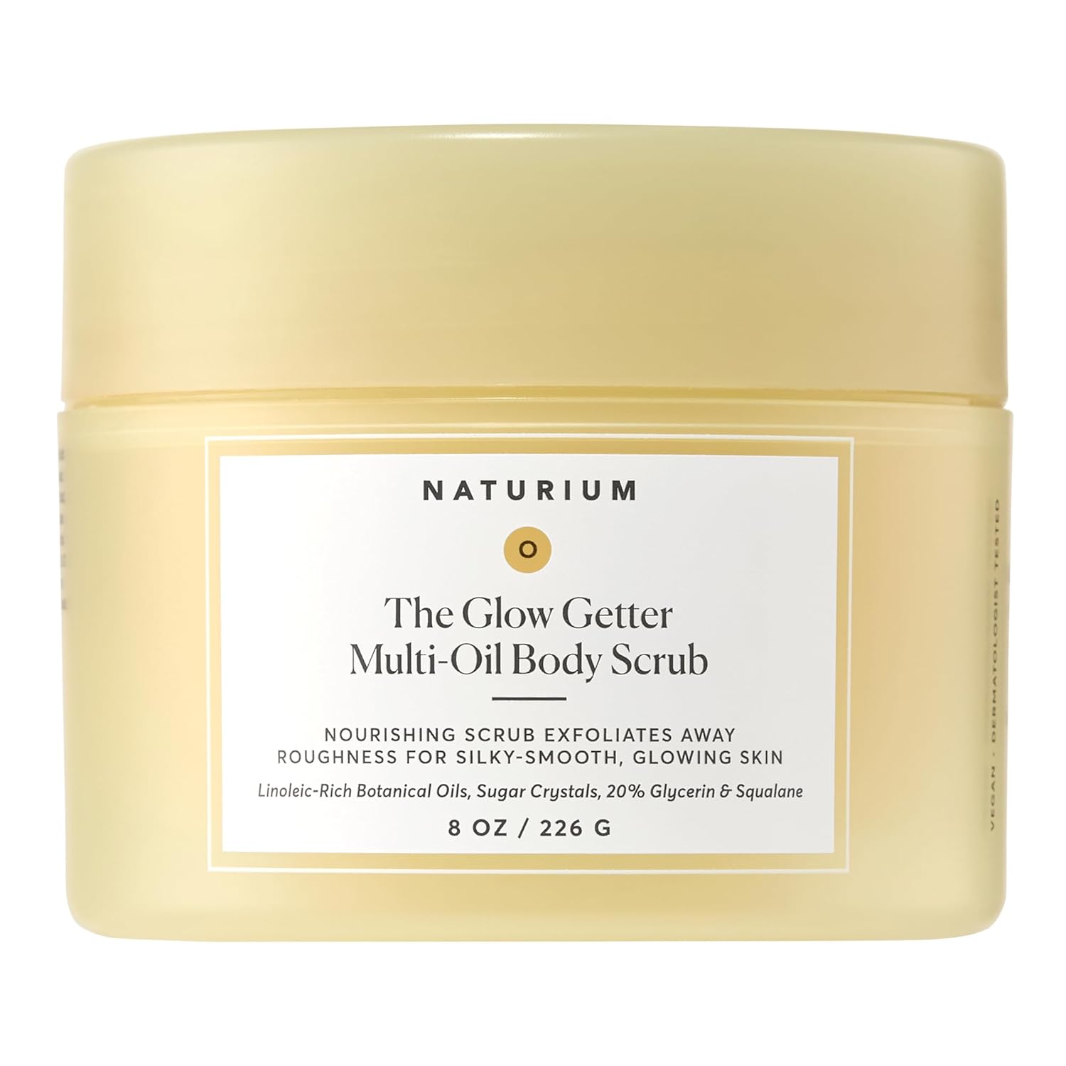sugar crystal physical exfoliant for visible texture improvement