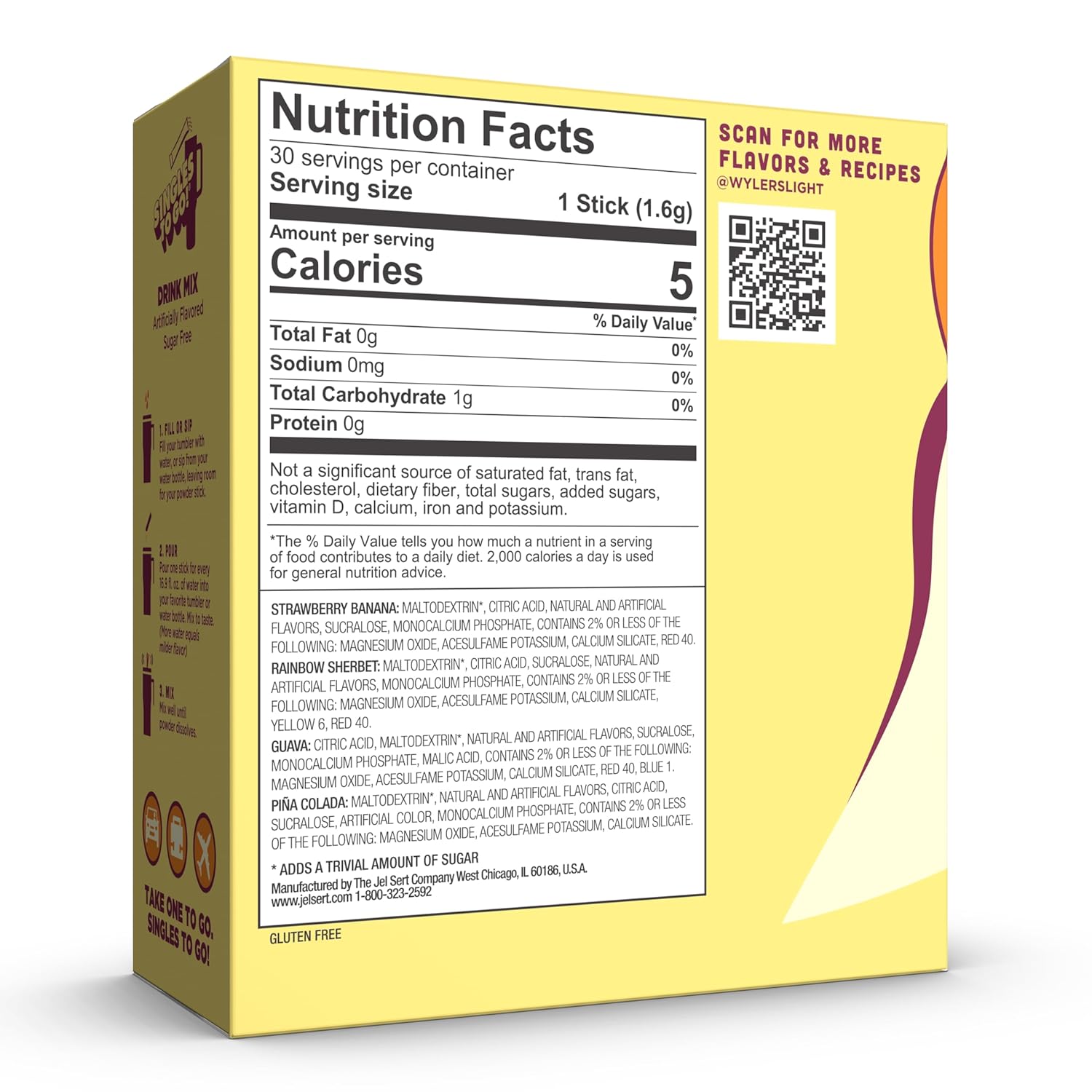 sugar free sweetened with sucralose and acesulfame potassium