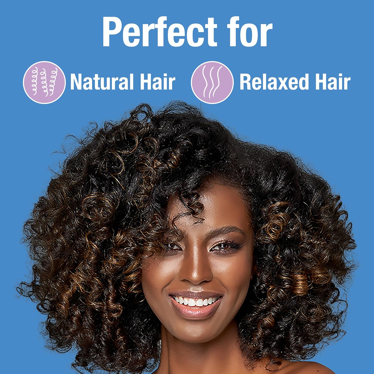 suitable for damp, towel-dried or dry hair application