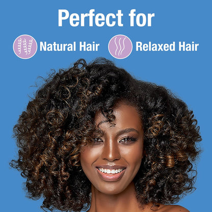 suitable for damp, towel-dried or dry hair application
