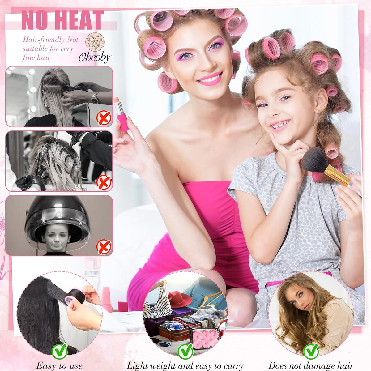 suitable for long, medium, short, and thick hair (excluding thin, fine, or very stiff hair)