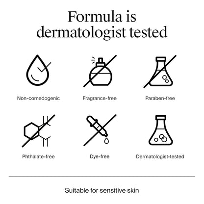 suitable for normal to sensitive skin with daily-use gentle formulation