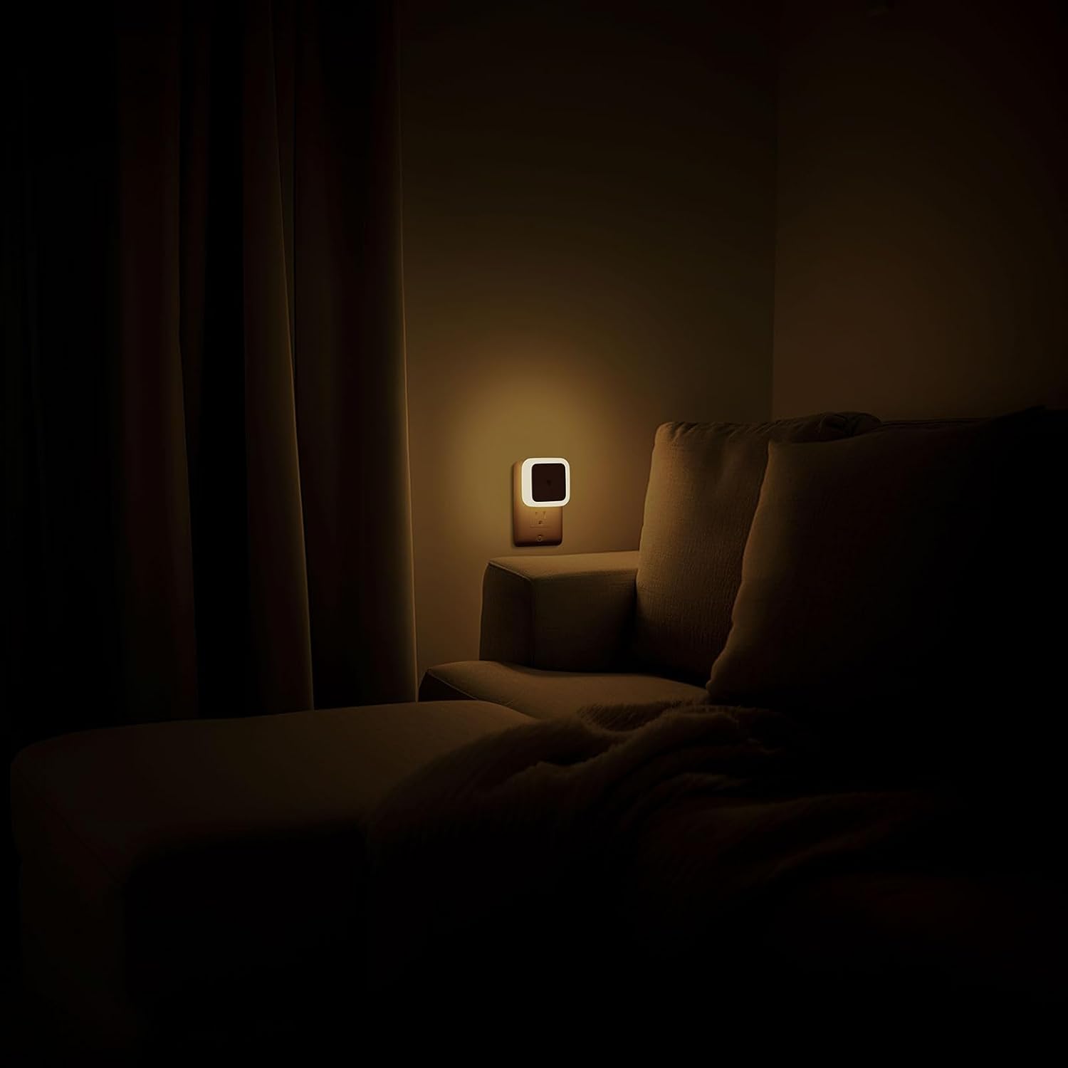 Sujeet Night Light – Warm 3000K Ambient Nightlight 4-Pack for Cozy Bedroom and Living Room Decor