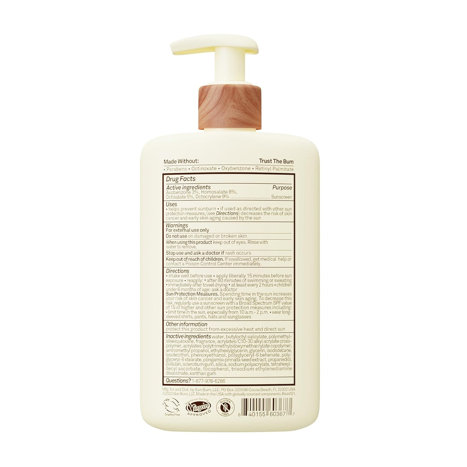 Sun Bum Broad Spectrum SPF 50 Sunscreen – Lightweight Moisturizer for Camping, Patio & Water Sports