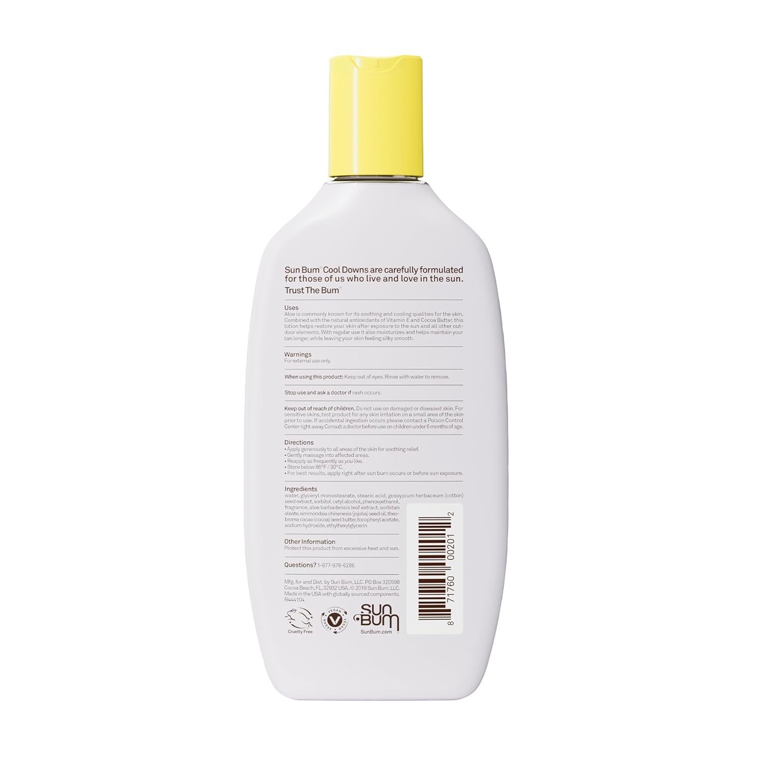 Sun Bum Cool Down Gel – Vegan Sunburn Relief for Your Nightly Skincare Routine