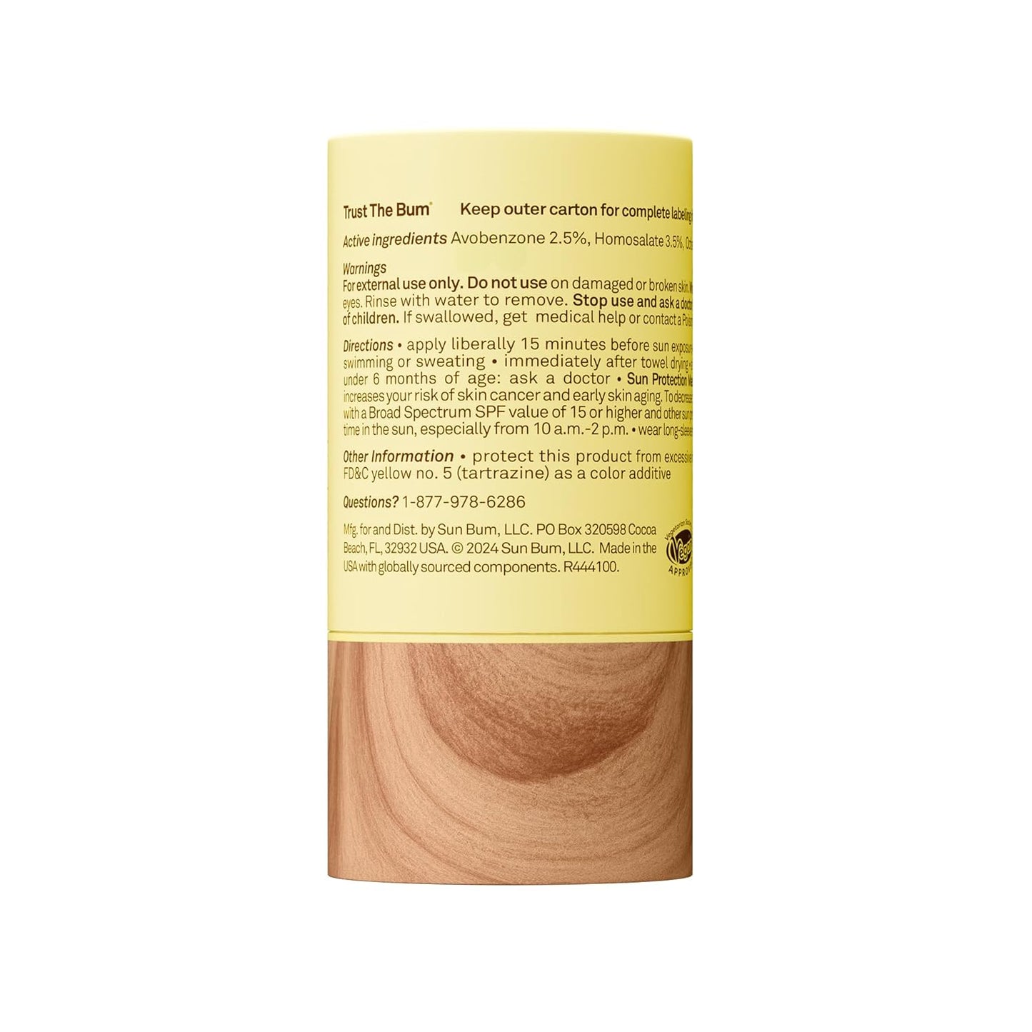 Sun Bum Cooling Face Stick SPF 40 – Mess-Free Sun Protection for Outdoor Adventures & Water Sports