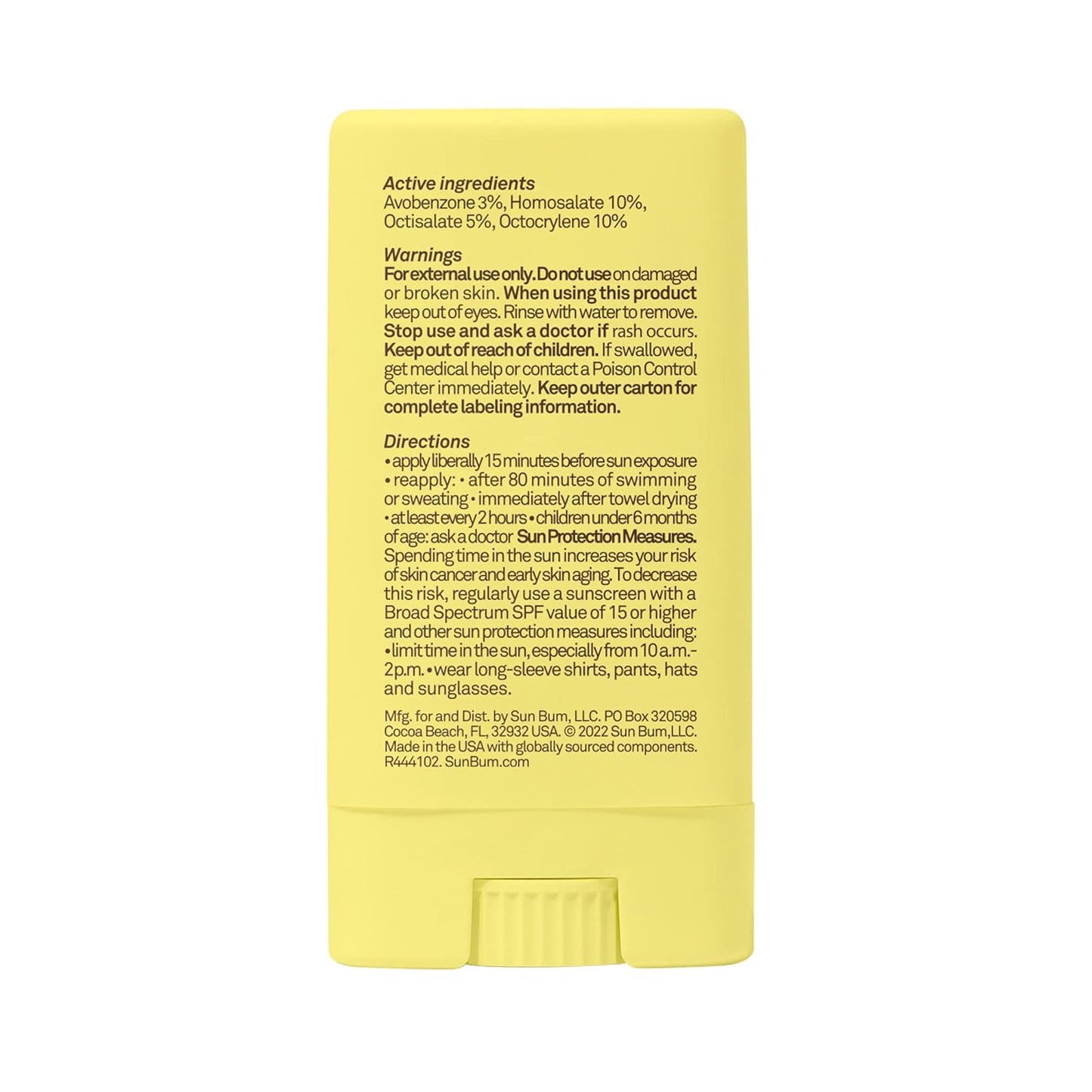 Sun Bum Kids SPF 50 Clear Face Stick – Reef-Safe Sunscreen for Beach Days, Pool Trips, and Playground Play