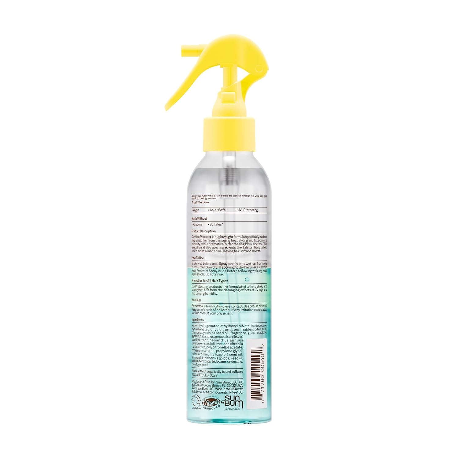 Sun Bum Leave-In Hair Treatment – Mindful Beauty Routine with UV Protection and Sea Minerals