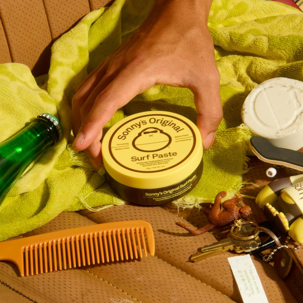 Sun Bum Sonny's Surf Paste - Simple Daily Hair Styling, Vegan and Paraben-Free Formula
