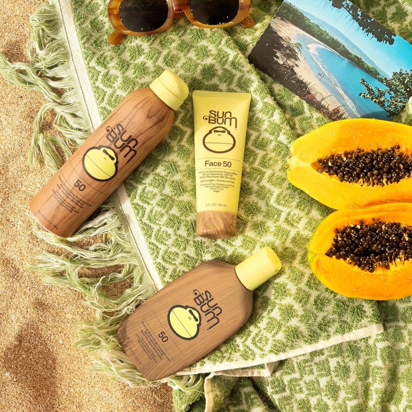 Sun Bum SPF 50 Face Lotion - Sensitive Skin Safe Sun Care - Oxybenzone and Paraben Free Lotion 3 oz