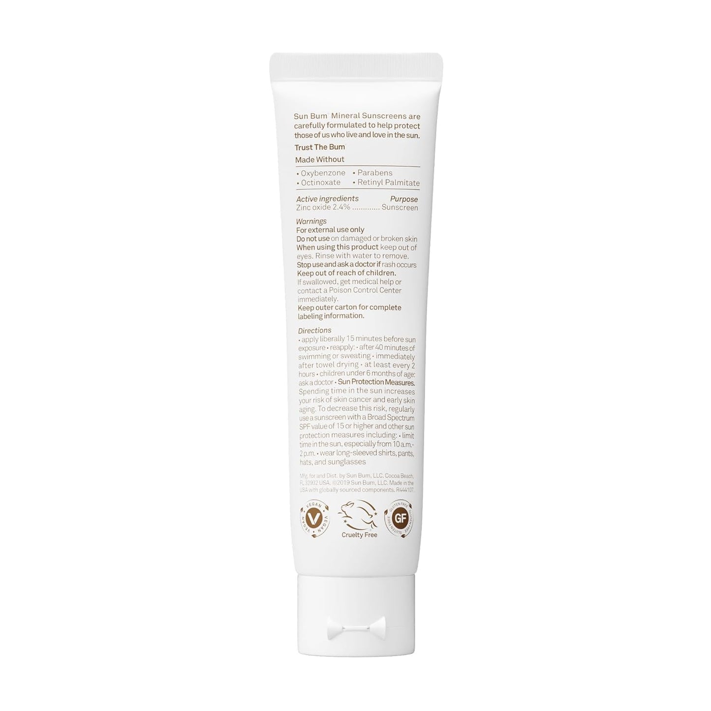 Sun Bum Tinted Mineral Sunscreen SPF 30 – Portable Face Protection for Camping & Patio Days