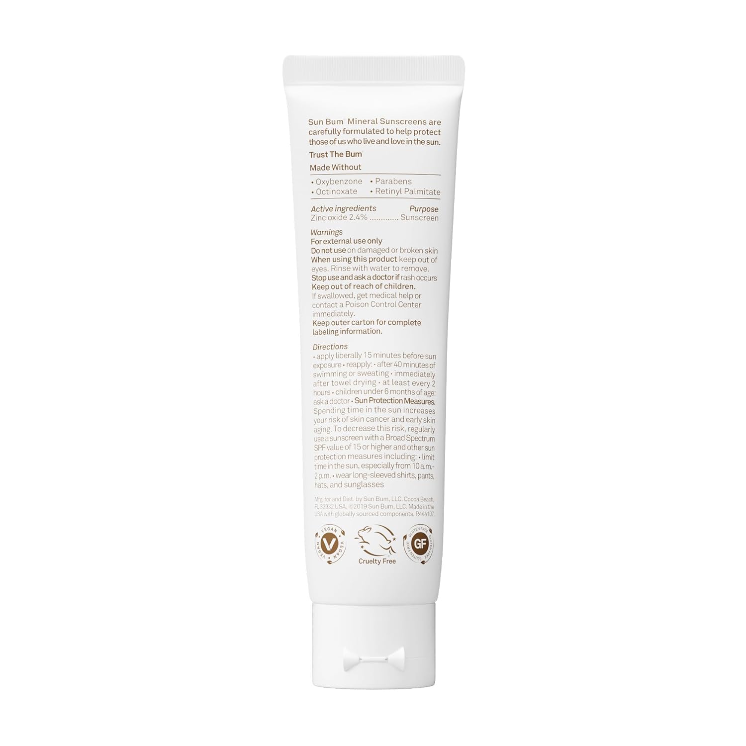 Sun Bum Tinted Mineral Sunscreen SPF 30 – Portable Face Protection for Camping & Patio Days